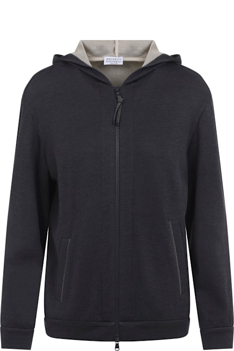 Brunello Cucinelli for Kids Brunello Cucinelli Hooded Cardigan