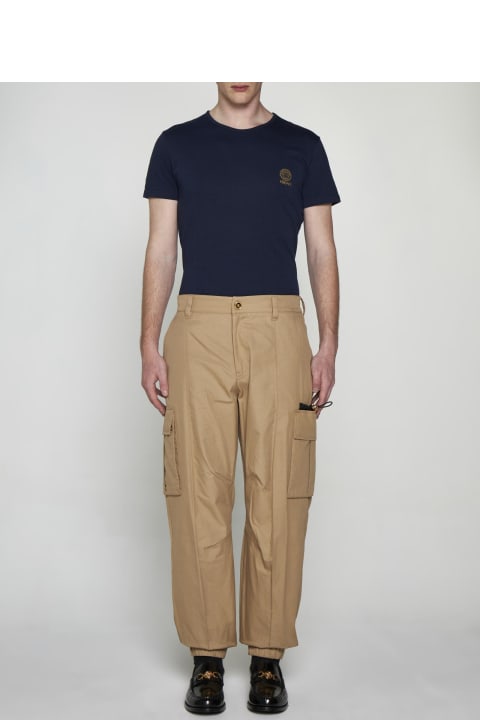 Topwear for Men Versace Logo Cotton T-shirt