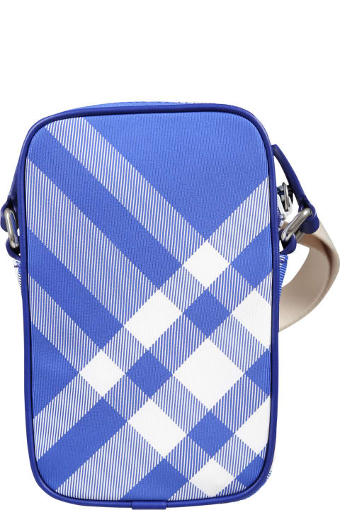Burberry for Boys Burberry Blue Bag For Kids With Check