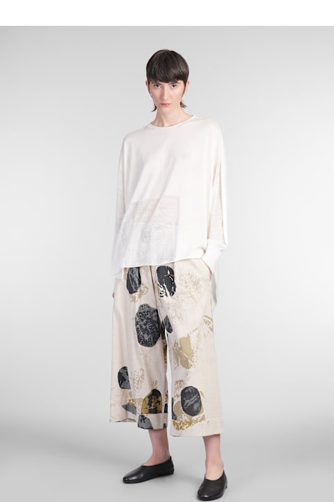 Yohji Yamamoto for Women Yohji Yamamoto Topwear In Beige Wool And Polyester