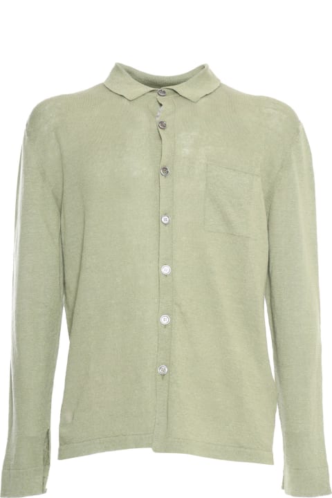 Settefili Cashmere Clothing for Men Settefili Cashmere Pistachio Green Shirt