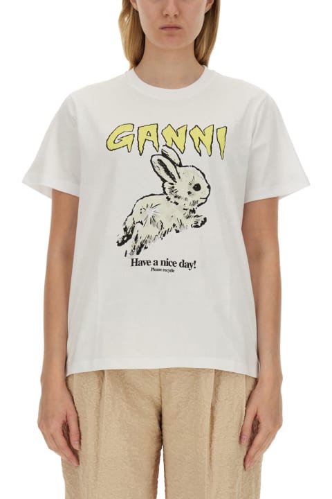 Ganni Topwear for Women Ganni "bunny" T-shirt