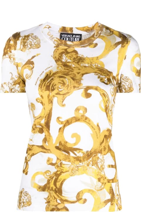 Fashion for Women Versace Jeans Couture Baroque Printing T-shirt