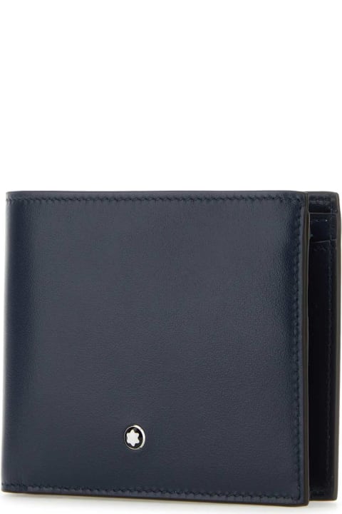 Montblanc Wallets for Women Montblanc Blue Leather Wallet