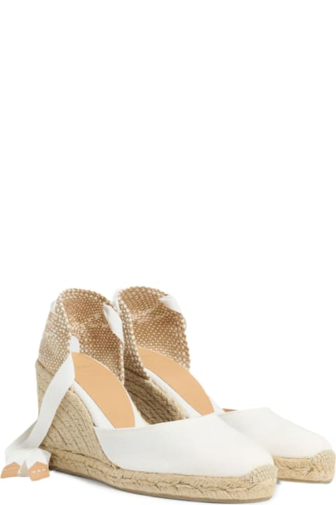 Shoes for Women Castañer White Cotton Carina Espadrilles