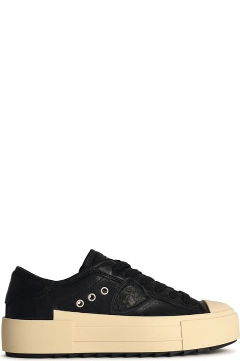 أدوات منزلية Philippe Model Paris Black Leather Sneakers