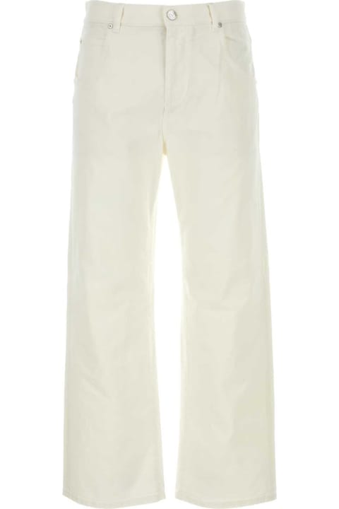 Etro Pants for Men Etro Ivory Stretch Denim Jeans