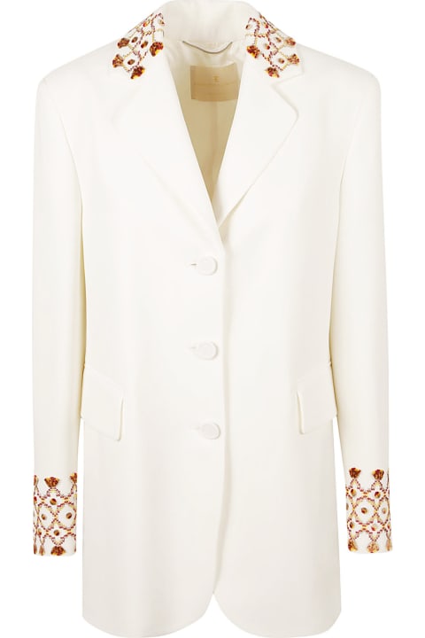 Ermanno Scervino Coats & Jackets for Women Ermanno Scervino Pattern Embroidered Blazer