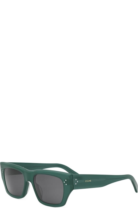 Eyewear for Men Celine Celine Cl40297u Celine 3 Dots 96a Verde Lucido Sunglasses