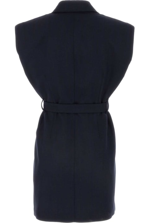 Clothing for Women Prada Navy Blue Wool Vest