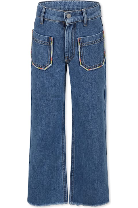 ملابس تحتية لـ بنات Rykiel Enfant Denim Jeans For Girl With Logo