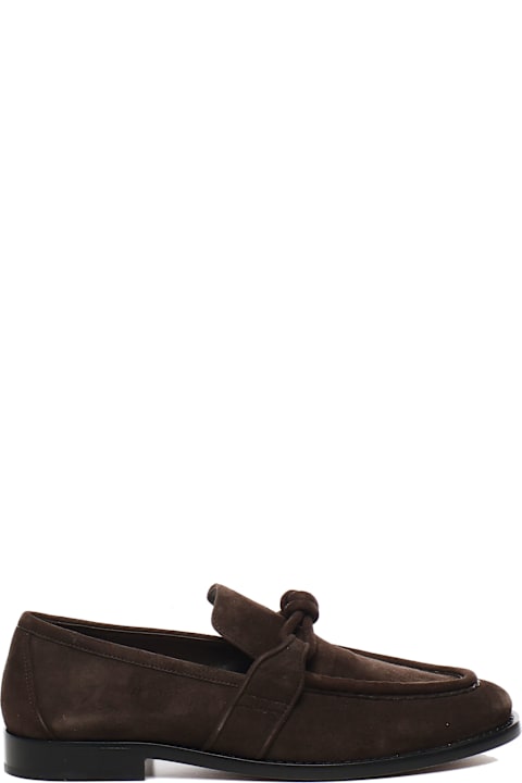 Bottega Veneta Loafers & Boat Shoes for Men Bottega Veneta Brown Suede Astaire Loafers