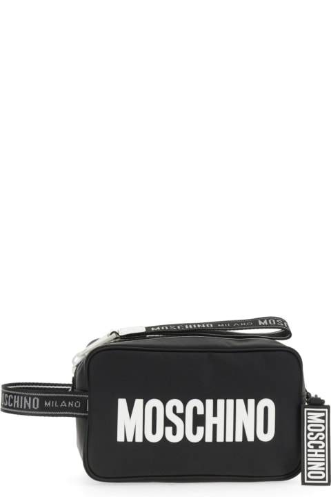 メンズ バッグ Moschino Beauty Case With Logo
