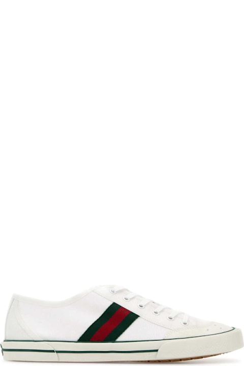 Homeware Gucci White Fabric Gucci Tennis 1977 Sneakers