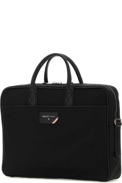 Bally Bags for Men Bally Black Nylon Faldy Briefcase