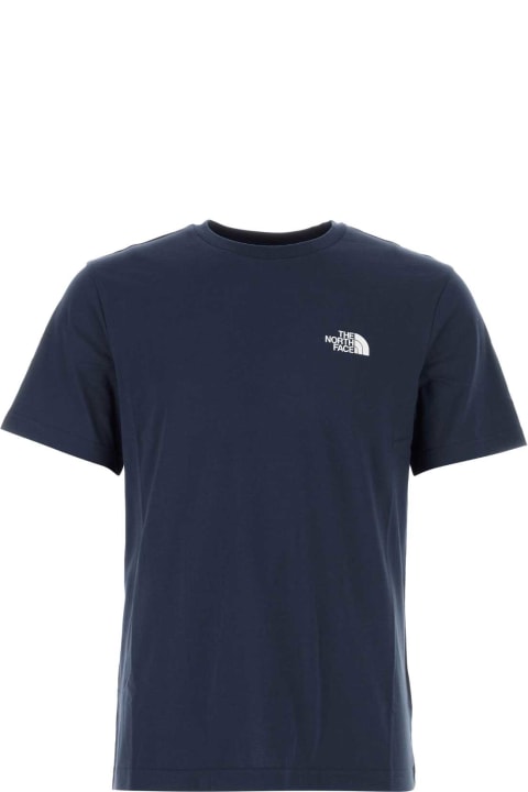 メンズ新着アイテム The North Face Navy Blue Cotton T-shirt