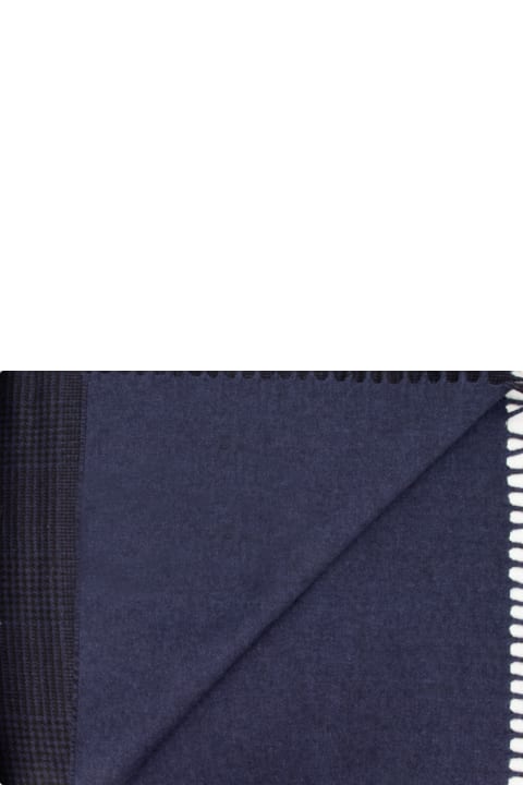 Scarves for Men Brioni Checked Scarf