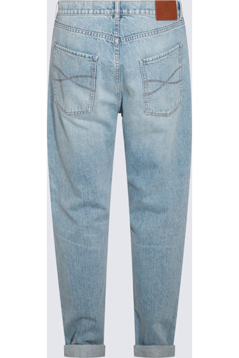 Brunello Cucinelli Jeans for Men Brunello Cucinelli Blue Cotton Denim Jeans