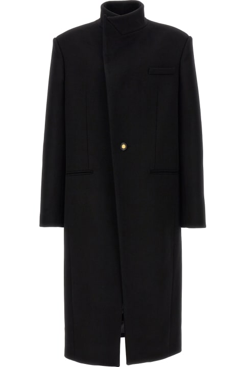 Balmain Coats & Jackets for Men Balmain Single-breasted Long Coat