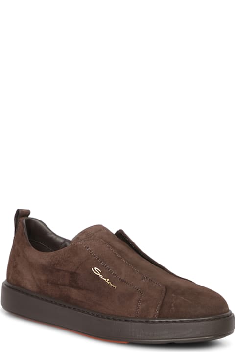 Santoni for Men Santoni Victory Suede Tdm Sneakers