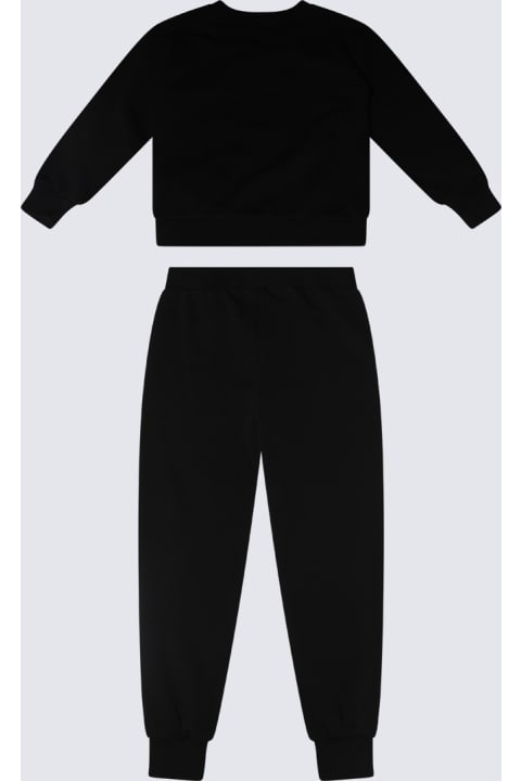 Moschino for Kids Moschino Black Cotton Jumpsuits