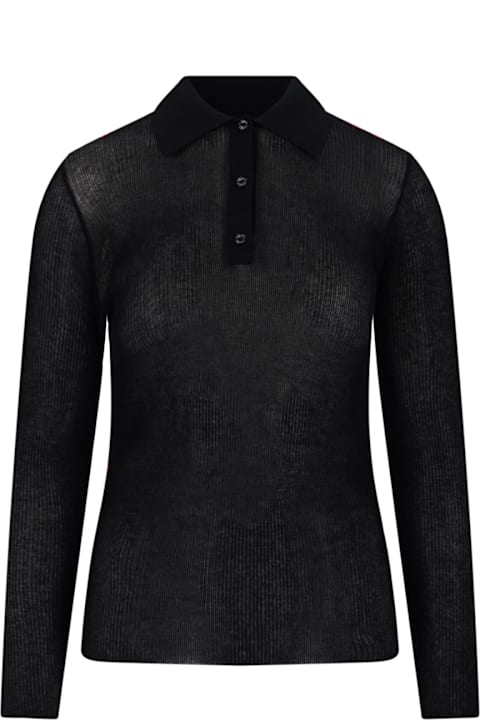 Homeware Moncler Logo Ribbed Top