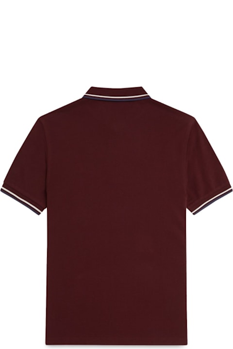 Fred Perry for Men Fred Perry Cotton Pique Polo Shirt With Double Stripe