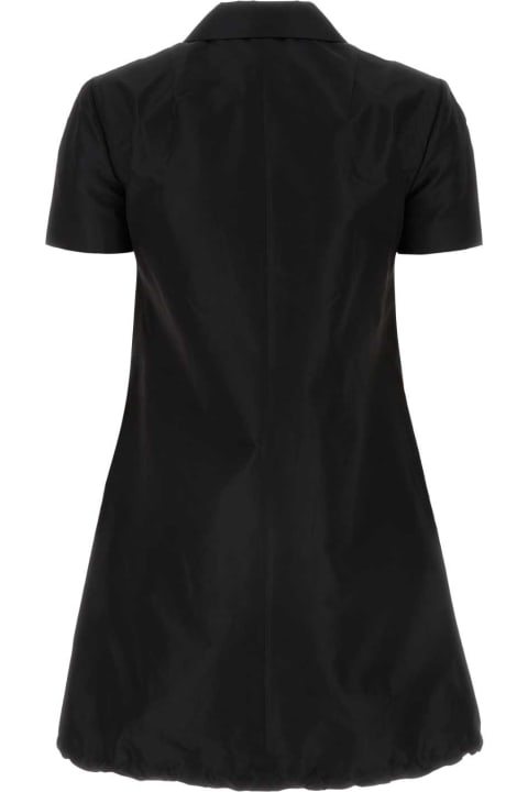 Clothing for Women Prada Black Faille Mini Dress