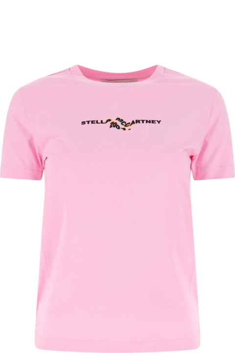 Stella McCartney Topwear for Women Stella McCartney Pink Cotton T-shirt