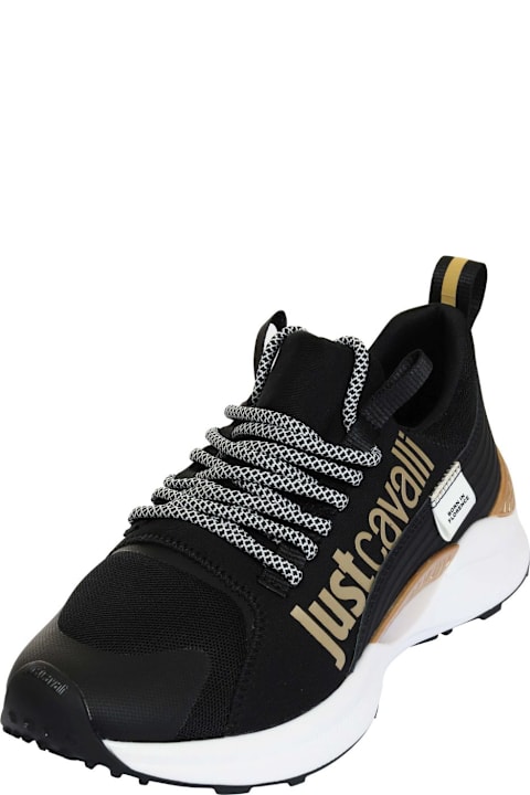 スニーカー JUST CAVALLI Woman Sneakers Black 78QA3SBFZPA96 899 Just Cavalli Black Low Top Sneakers | italist