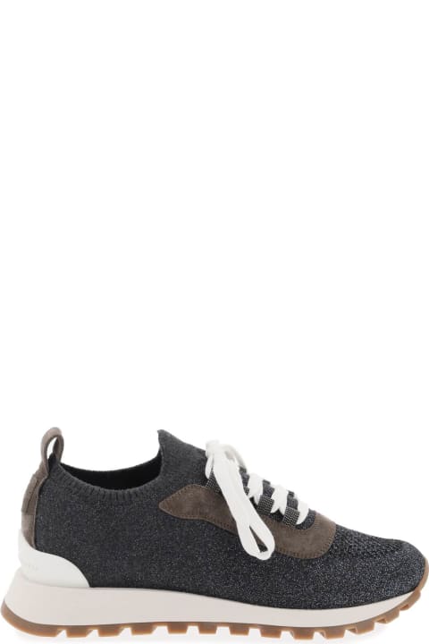 Sneakers for Women Brunello Cucinelli Sparkling Knit Sneakers