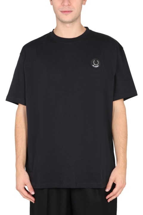 Fred Perry by Raf Simons Topwear for Men Fred Perry by Raf Simons Oversized Logo T-shirt