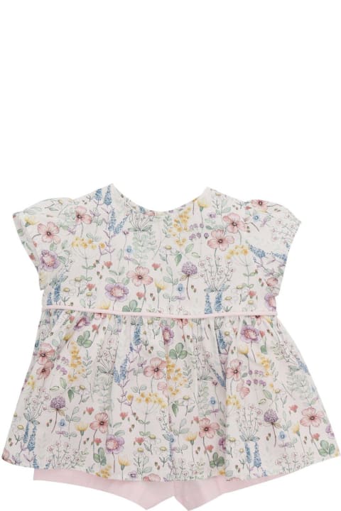 Sale for Kids Il Gufo Floral Printed Two Piece Short Set