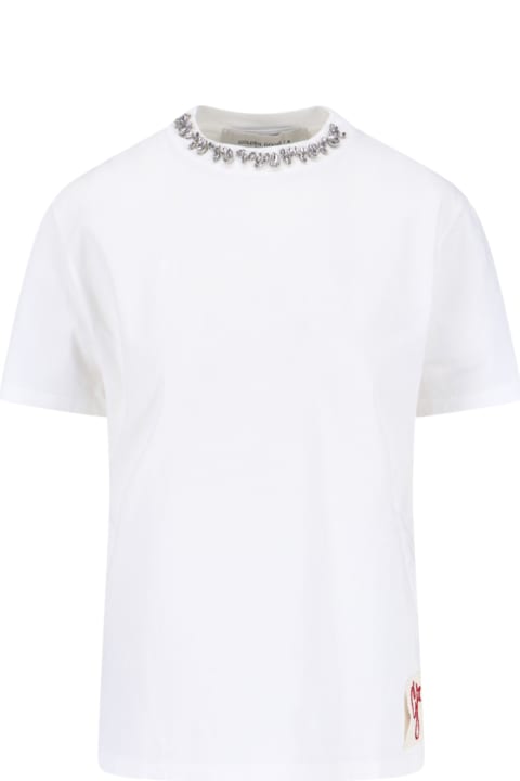 أدوات منزلية Golden Goose Crystal Detail T-shirt