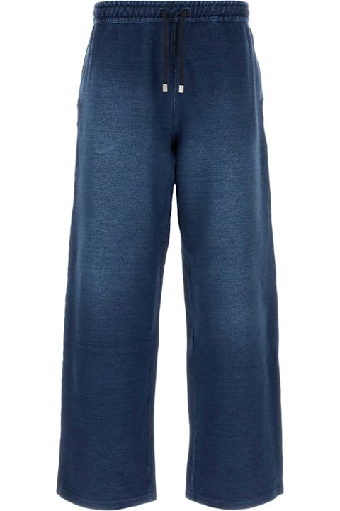Sale for Men Loewe Denim Blue Stretch Cotton Joggers