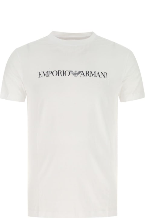 Emporio Armani for Men Emporio Armani White Cotton T-shirt