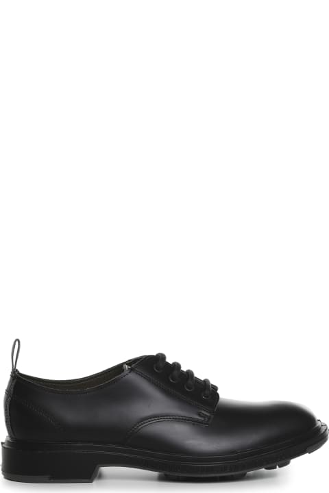 Derby Lace-ups In Brushed Leather