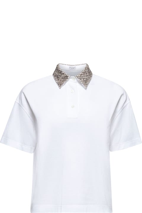 Brunello Cucinelli Topwear for Women Brunello Cucinelli Sequin Polo Shirt