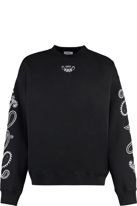 Fleeces & Tracksuits for Men Off-White Logo Detail Cotton Sweatshirt