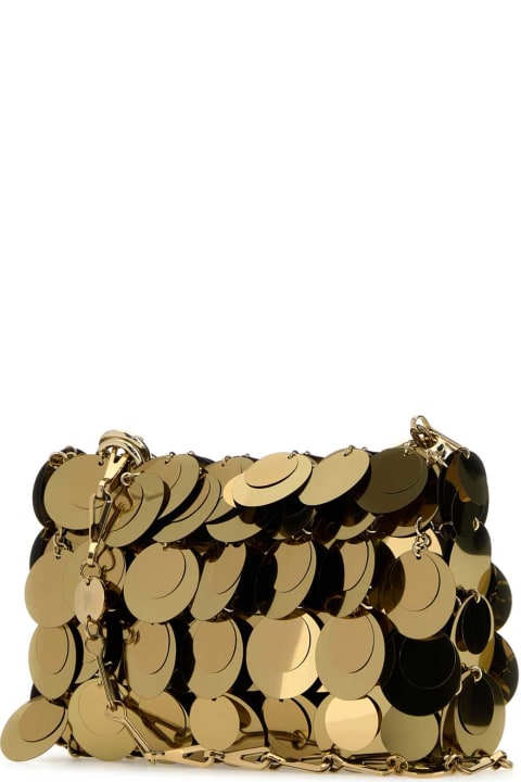 Paco Rabanne for Women Paco Rabanne Gold Maxi Sequins Nano Shoulder Bag