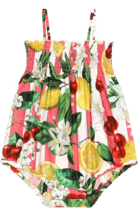Fashion for Men Dolce & Gabbana Poplin Romper With Lemon And Cherry Print