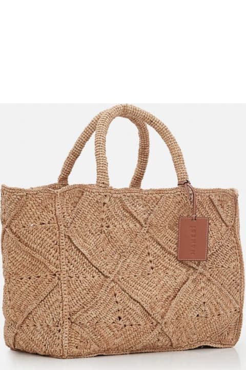 Fashion for Women Manebi Large Sunset Crochet Raffia Tote Bag