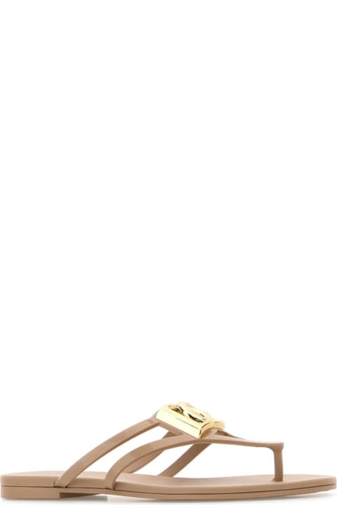 Dolce & Gabbana Skin Pink Rubber Thong Slippers