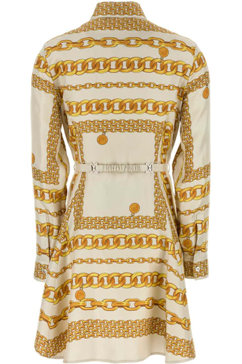Versace Sale for Women Versace Printed Silk Dress