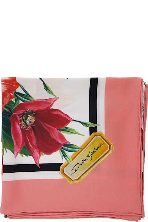 Homeware Dolce & Gabbana Floral Print Scarf