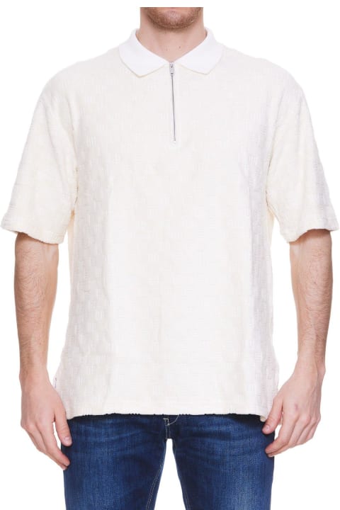 AMBUSH Shirts for Men AMBUSH Monogram Pattern Zipped Polo Shirt
