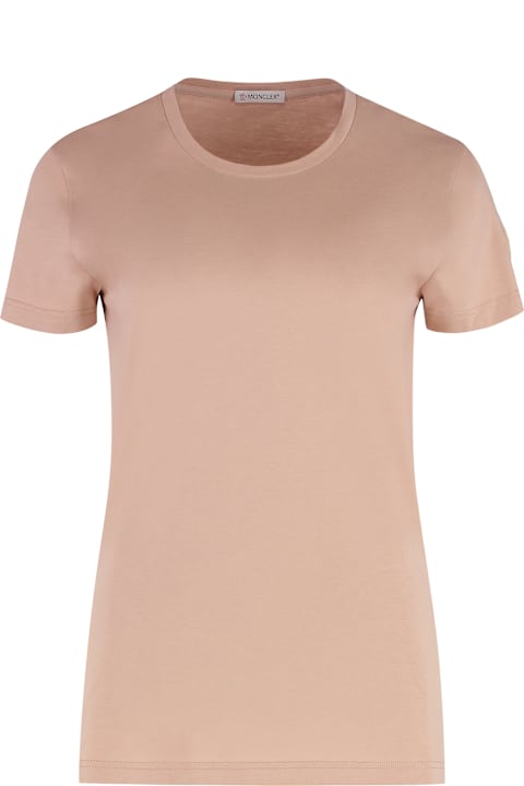 Moncler Topwear for Women Moncler Cotton Crew-neck T-shirt