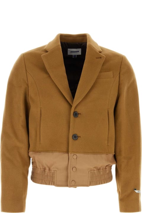 Ader Error Coats & Jackets for Men Ader Error Camel Wool Blend Jacket