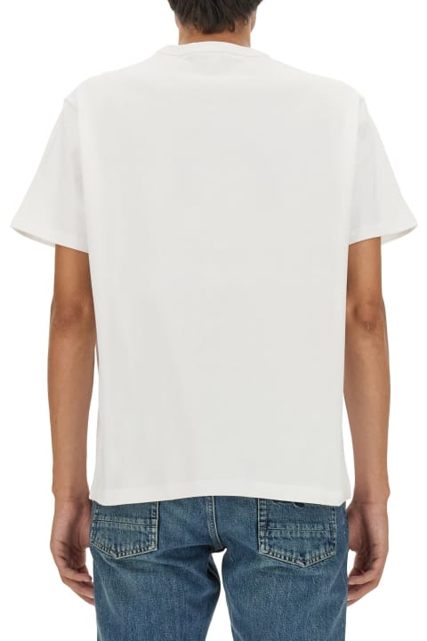 メンズ Alexander McQueenのトップス Alexander McQueen Embroidered Regular Plain T-shirt