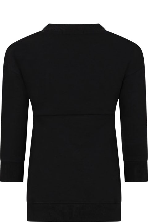ガールズ Calvin Kleinのワンピース＆ドレス Calvin Klein Black Dress For Girl With Logo